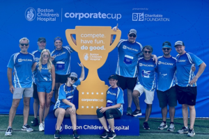 A group of McCann System employees at a Boston Children’s Hospital charity event.