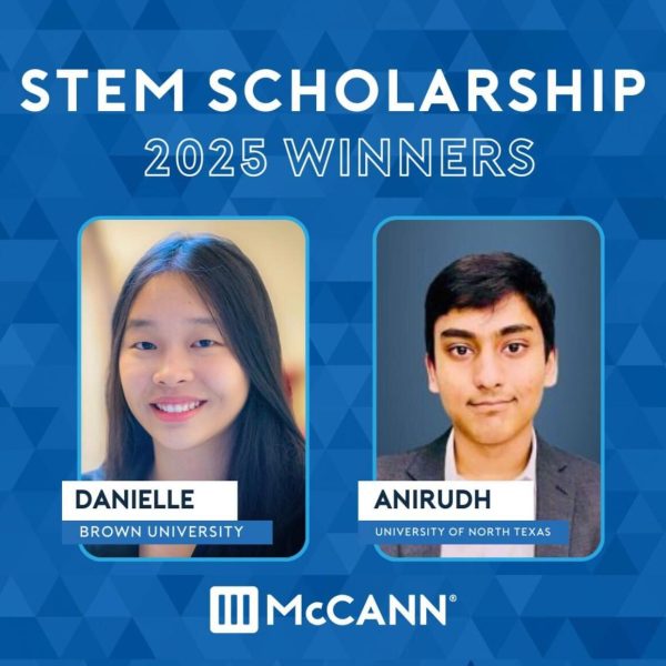 IMG_7639 Two students named Danielle and Anirudh awarded the 2025 STEM Scholarship by McCann